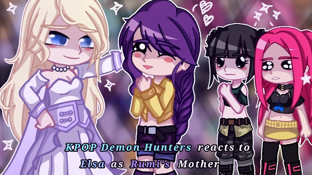  Kpop Demon Hunters reacts to Elsa as Rumi's Mother || KPOP Demon Hunters X Frozen ||