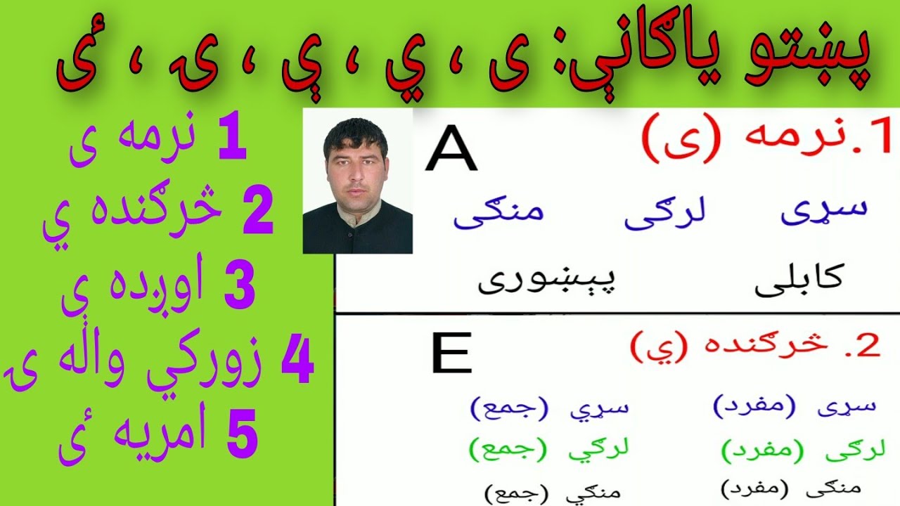 د پښتو 5 پنځه ياګانې