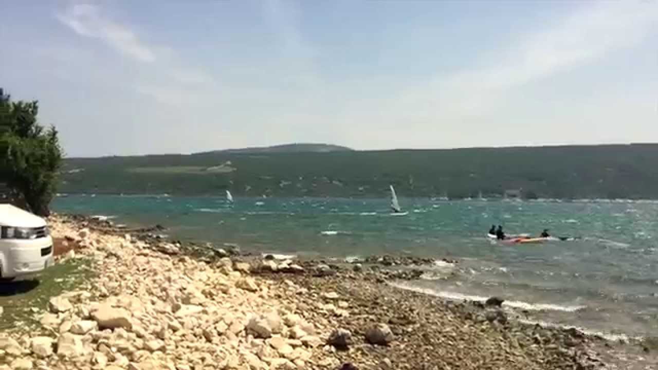 Windsurfing @ Punat, island Krk 17.5.2015. Bura