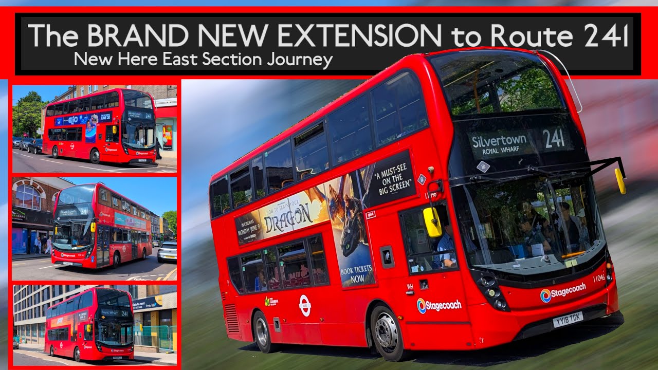 The BRAND NEW EXTENSION to Route 241! (Bus Journey & Information) Stagecoach London Bus Routes
