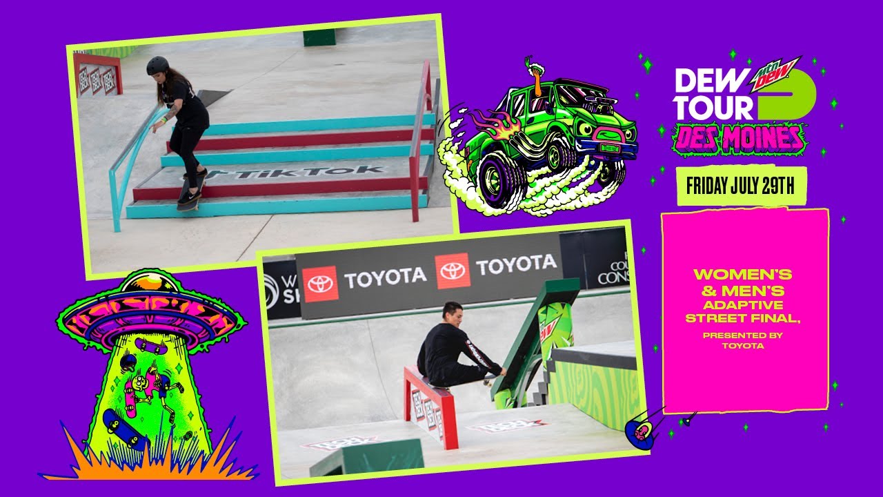Dew Tour 2022: Women&rsquo;s & Men&rsquo;s Adaptive Street Presented by Toyota