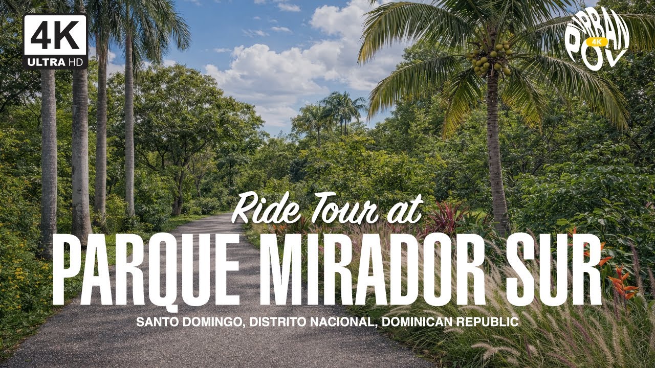 POV Ride at PARQUE MIRADOR SUR, Santo Domingo, Dominican Republic 🇩🇴 | UrbanPOV 4K #pov