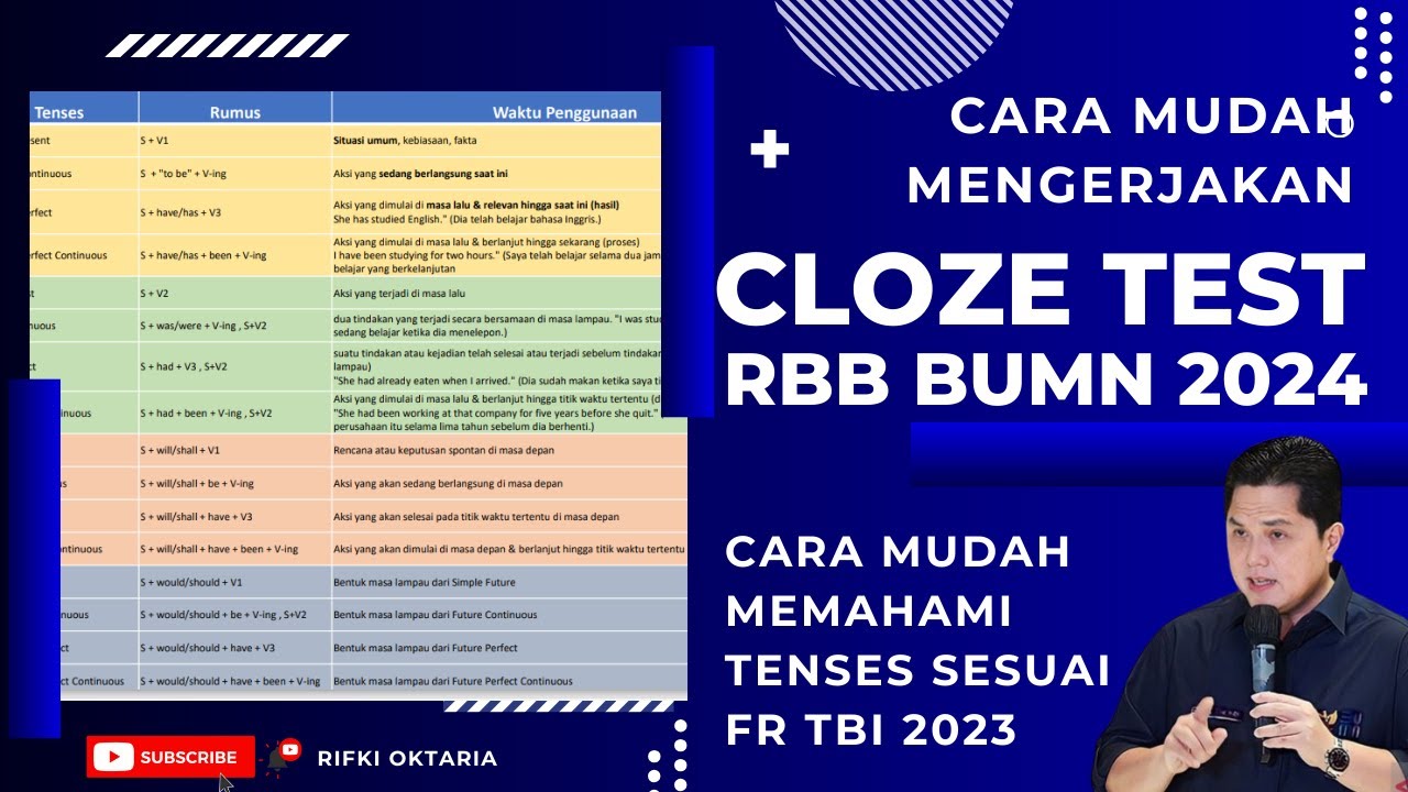 BAHAS SOAL LATIHAN TES BAHASA INGGRIS BUMN 2024 PART 2 JAWAB SOAL CLOZE TEST PERSIAPAN TES BUMN 2024
