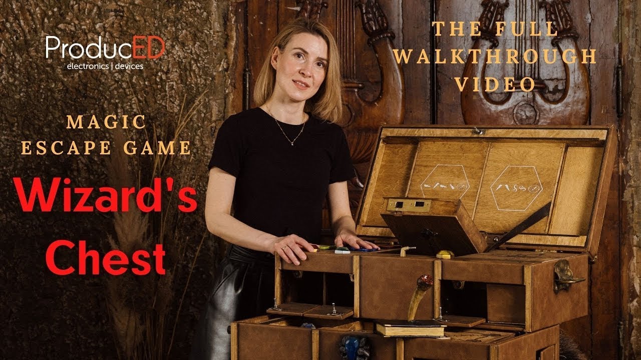 The portable escape game Wizard's Chest | English version