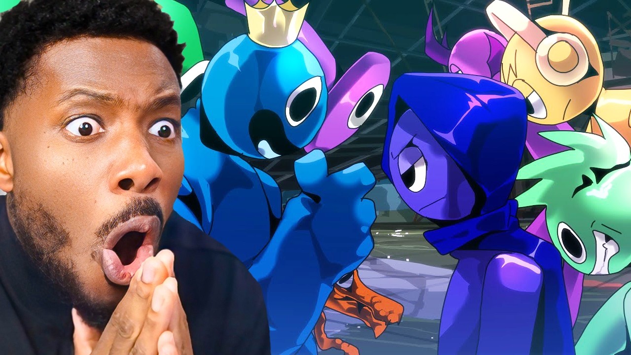 Reacting to SPRUNKI VS RAINBOW FRIENDS!