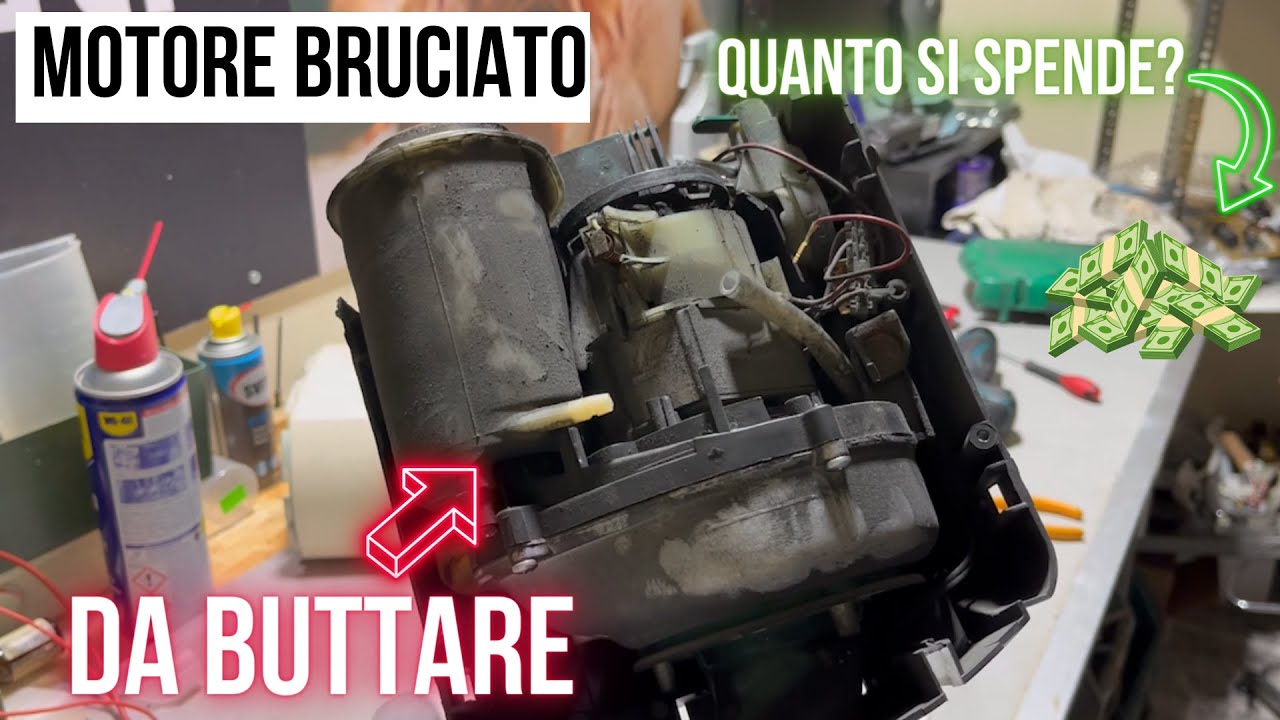 Riparazione Folletto vk122 - Motore + plastiche