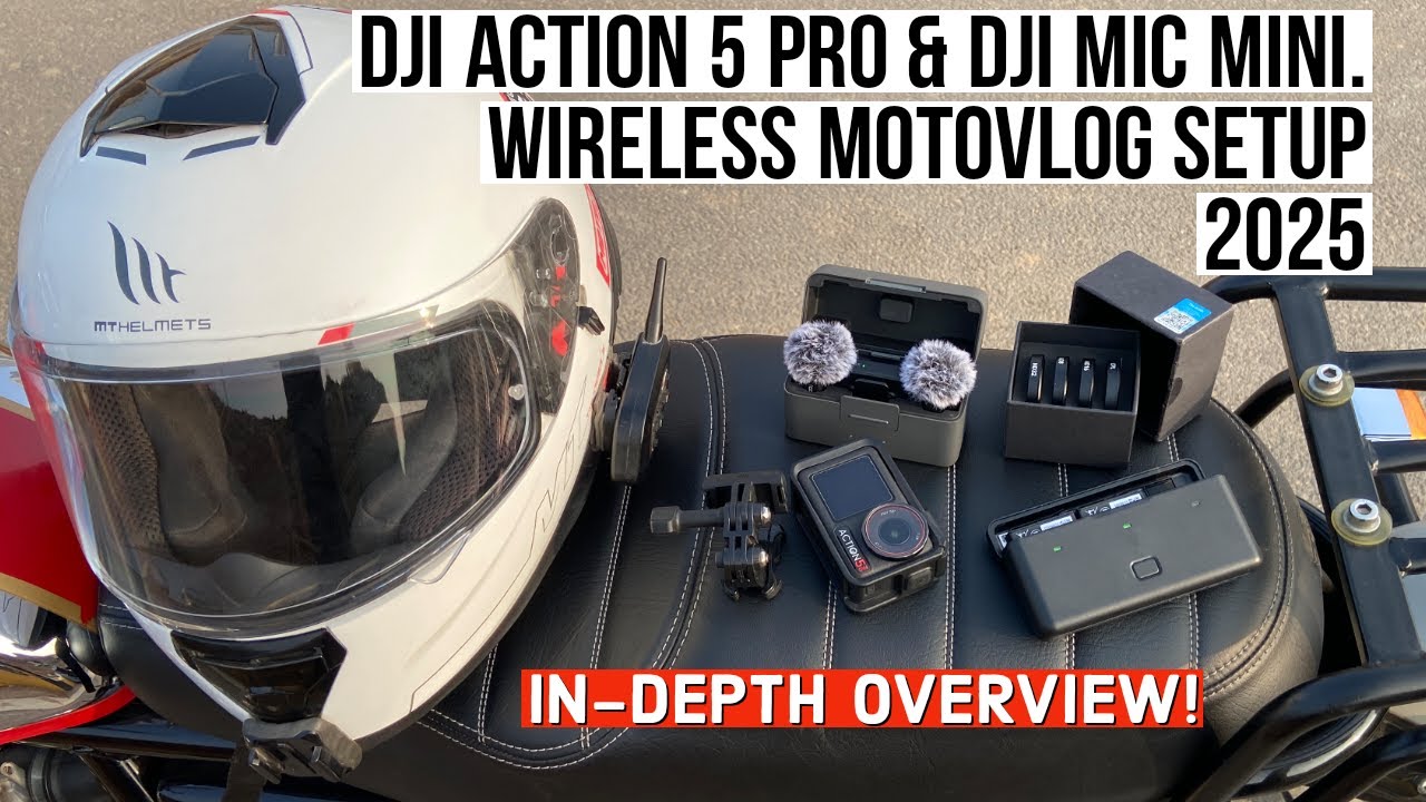 Моя беспроводная настройка Motovlog 2025 — DJI Action 5 Pro и Mic Mini!