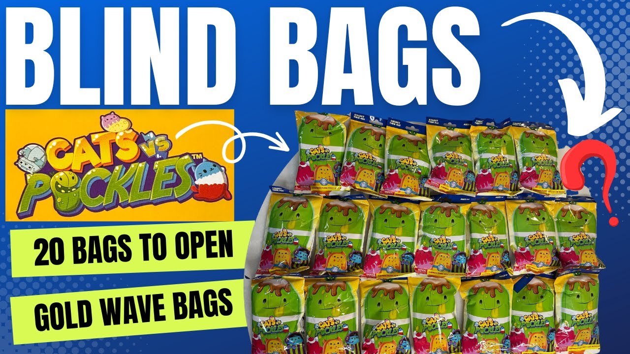 CATS VS PICKLES Blind Bags GOLD WAVE Mystery Plush #unboxing