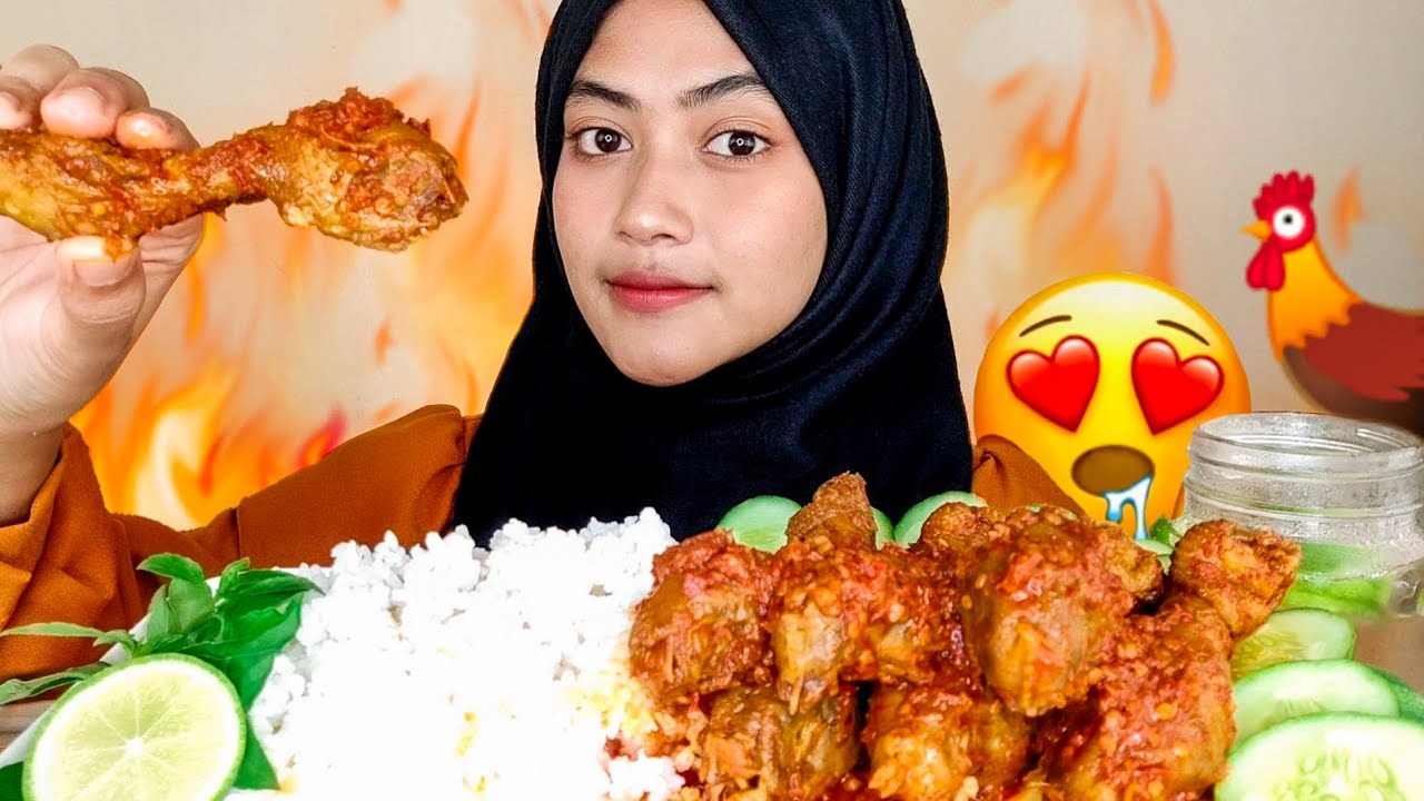 MUKBANG ASMR KEPALA AYAM MERCON MANDI CABE | HOT JELETOT | PEDASNYA LUAR BIASA 🔥