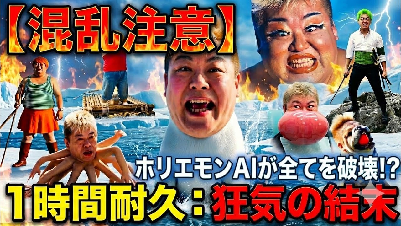 ​【混乱注意】ホリエモンAIが全てを破壊！？腹筋崩壊の1時間耐久・狂気の結末を見逃すな！