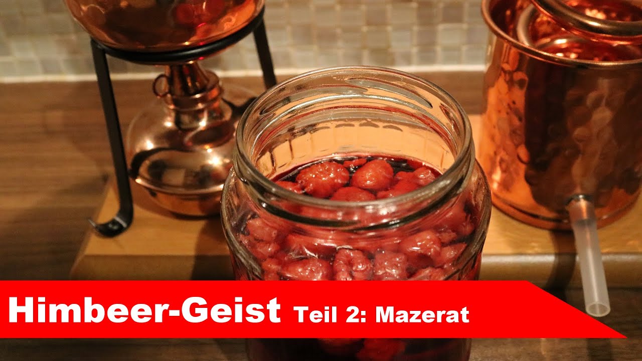 🌷 Selber Schnaps brennen 🌻 - Himbeergeist selber machen - Teil 2: Mazerat destillieren - diSTILLed