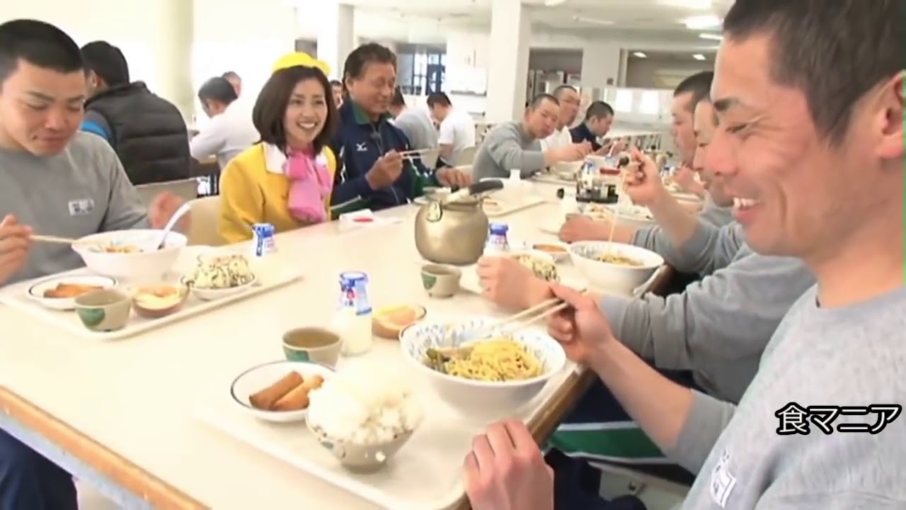 競輪学校の食事　食シーン集 　Ba Race school meal Mukbang
