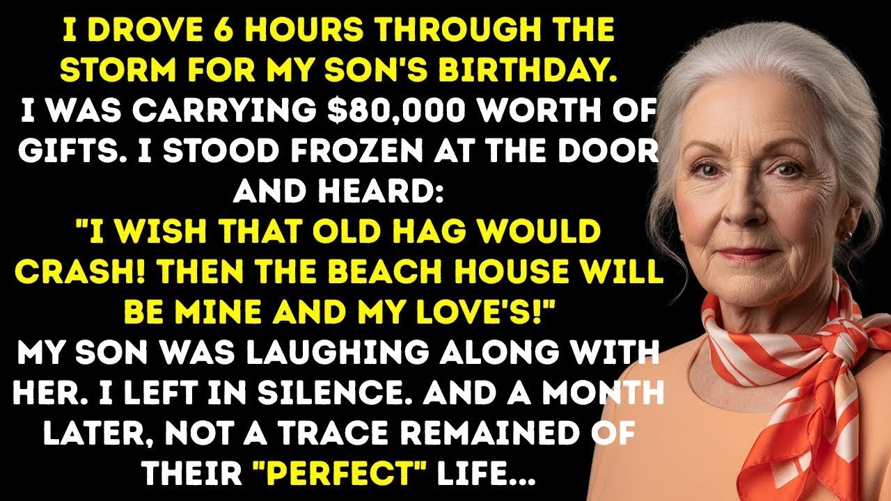 Drove 6 Hours In A Storm With $80,000 Gifts… But Then I Heard My Daughter-In-Law & Canceled It All