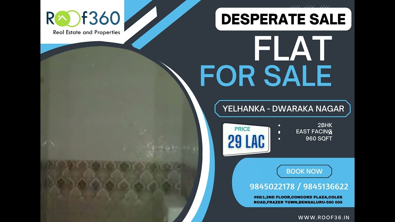Desperate Sale - Flat for Sale in Yelhanka Dwaraka Nagar Bangalore