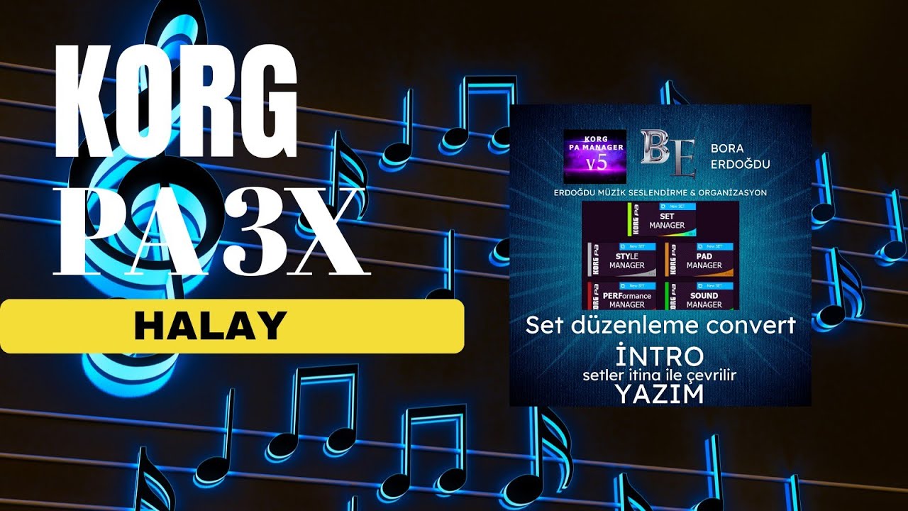 KORG PA 3X PRO DİGİTAL  HALAY  SET DENEME emo sd