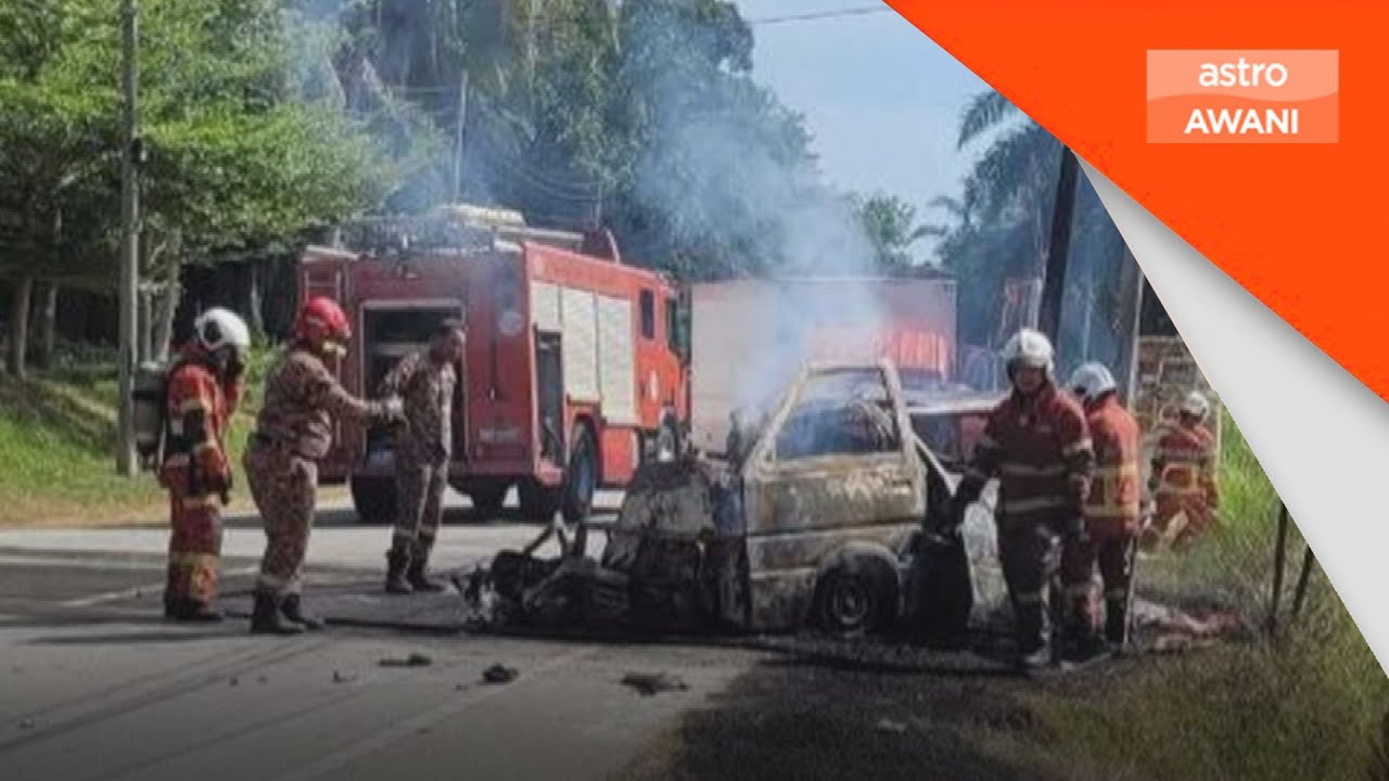Lelaki maut van dinaiki terbakar dalam kemalangan babit empat kenderaan