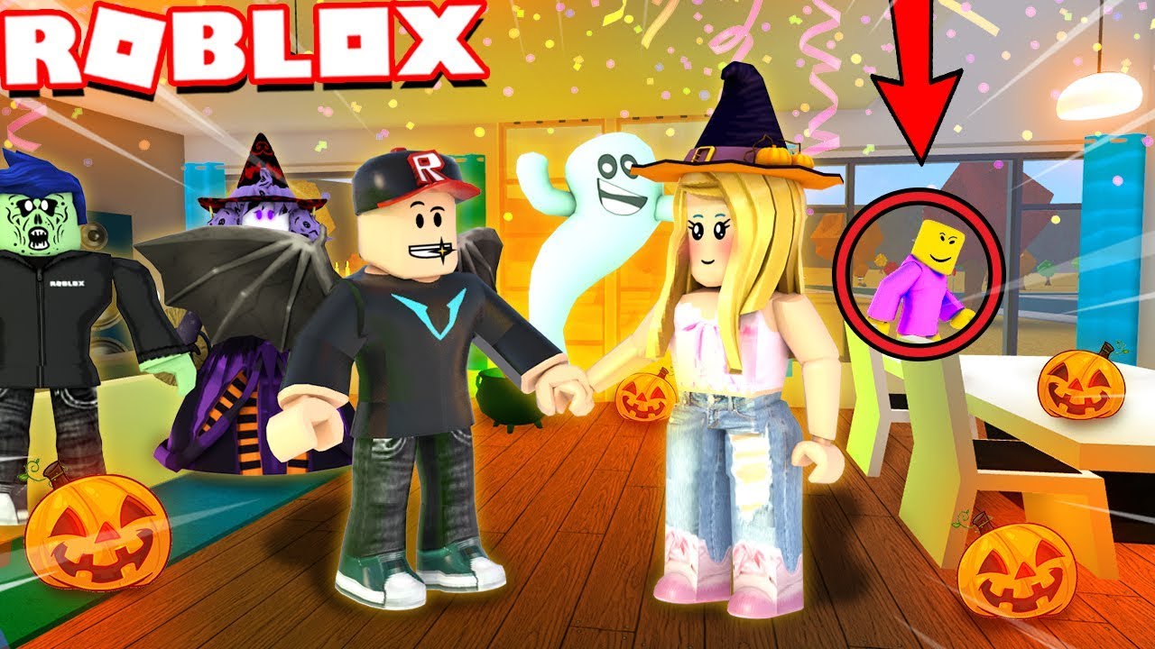 ROBLOX ŻYCIE - IMPREZA HALLOWEENOWA! PODGLĄDACZ UCIEKA?! (Roblox Bloxburg Roleplay) | VITO I BELLA
