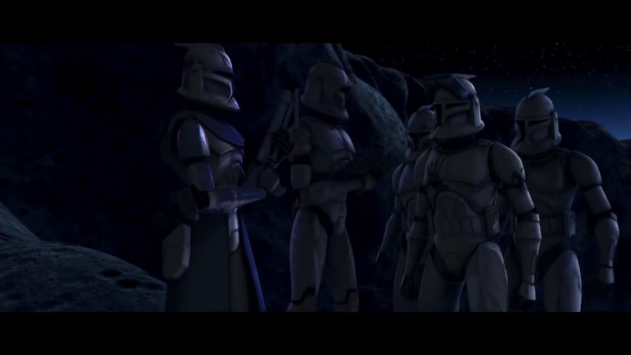Star Wars The Clone Wars: Rex, Cody, Fives, Echo and Hevy take back the Rishi Moon Outpost 720p