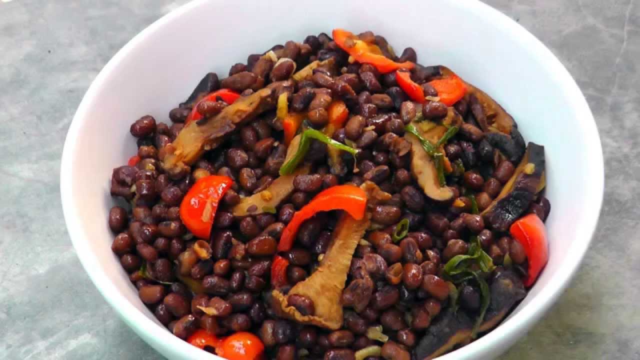 Chinesische Gebratene Adzukibohnen - Vegan Vegetarisches Rezept