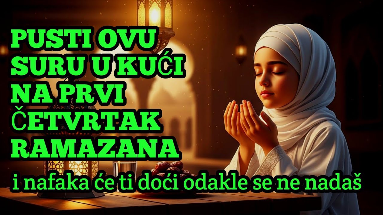 Pusti OVU suru u kući na PRVI ČETVRTAK Ramazana i nafaka će ti doći odakle se ne nadaš! 