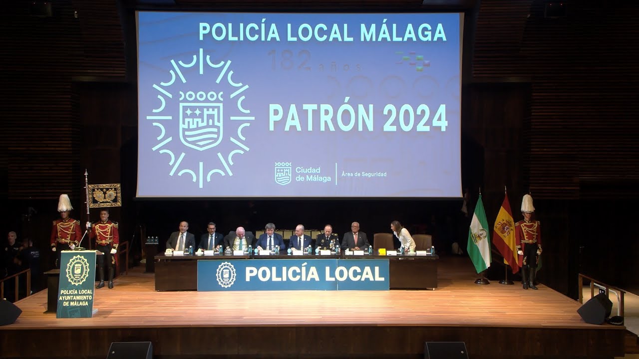 240927 #PolicíaLocalMálaga 🚔 Celebración Actos #Patrón 2024 👮‍♀️👮‍♂️ #SanRafel Árcangel