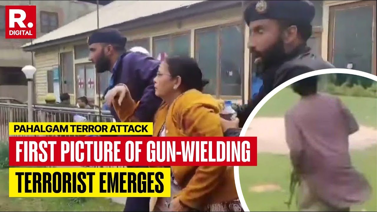 Pahalgam Terror Attack: Shocking 1st Pic of Terrorists Emerges Wielding Gun