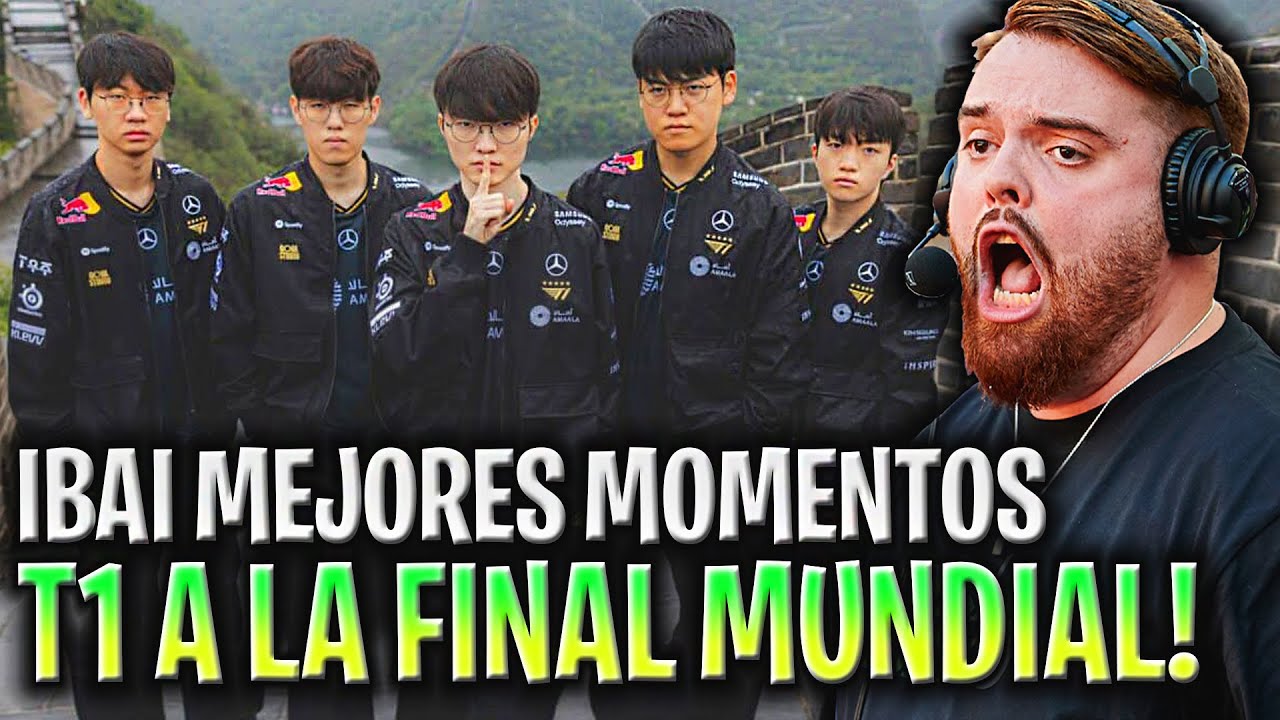 IBAI MEJORES MOMENTOS de T1 MUNDIAL 2025! 😱T1 CAMINO A LA FINAL DEL MUNDIAL!🔥 LOL WORLDS 2025