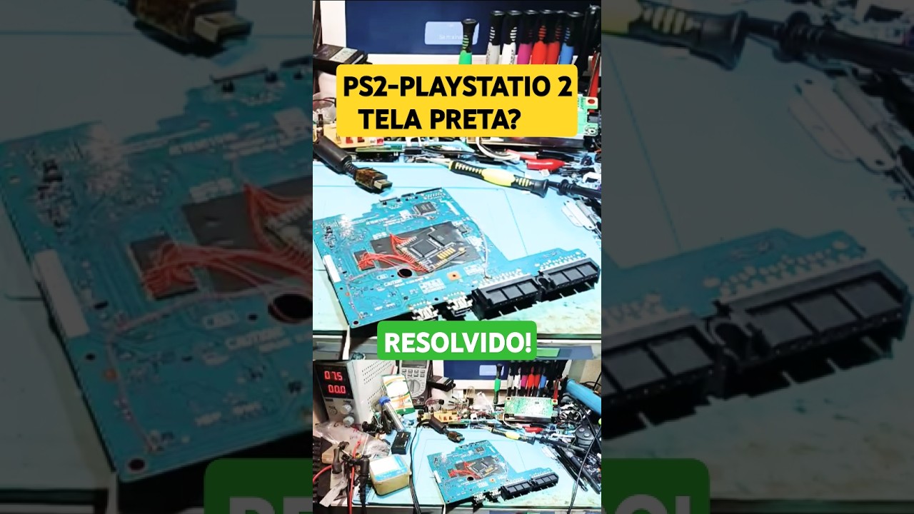 COMO CONSERTAR PS2 TELA PRETA? RESOLVIDO! 