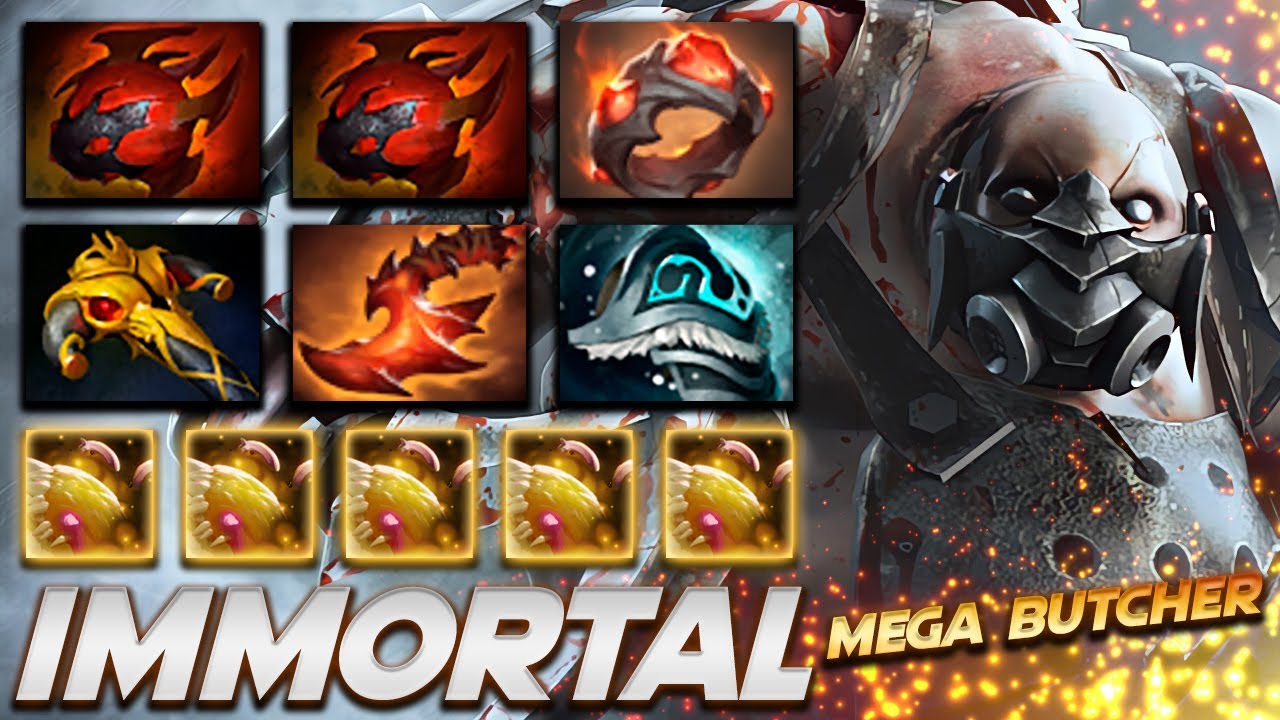 Pudge Immortal Mega Butcher - Dota 2 Pro Gameplay [Watch & Learn]