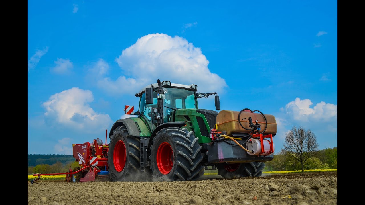 Kartoffeln legen mit Fendt 828 Vario und Grimme GL 420*Full HD*