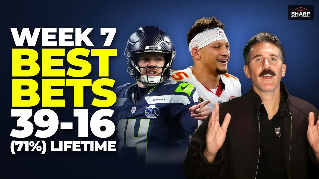 (39-16, 71%) NFL Week 7 Best Bets & Player Props 2026: Chiefs-Seahawks, Packers-Lions