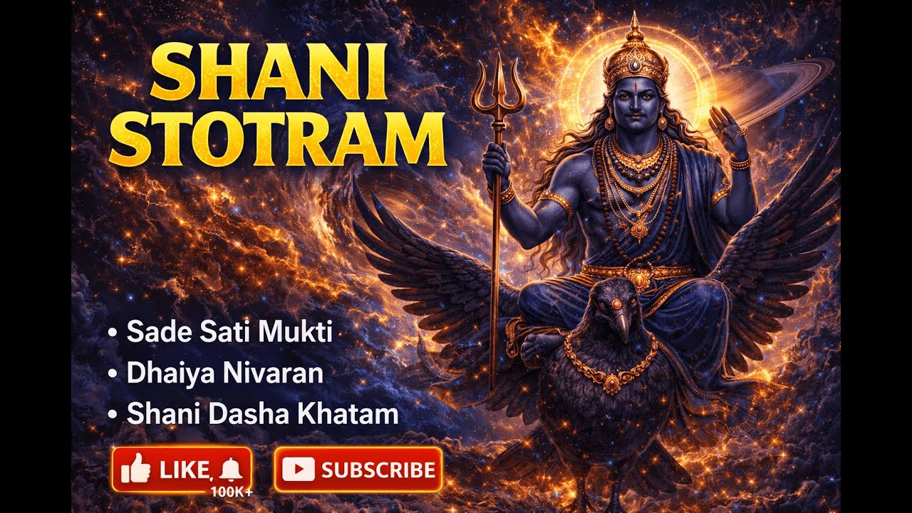 Shani Stotram | Sade Sati & Shani Dasha Shanti | Powerful Shani Dev Mantra Remove Fear of Shani Dev