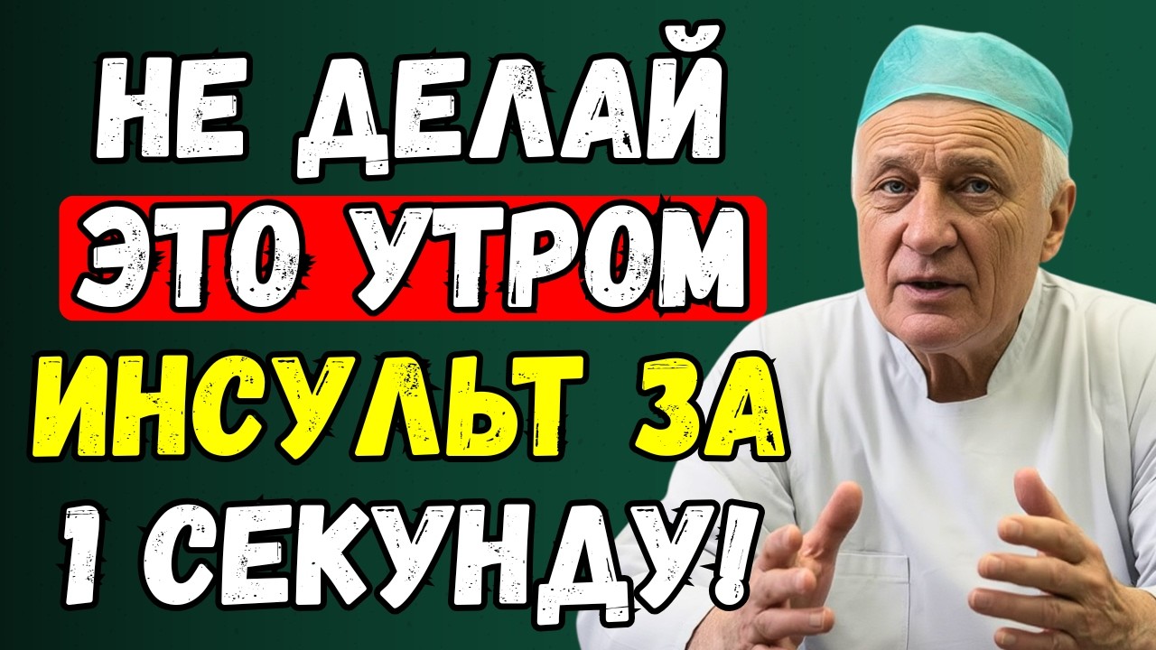 Инсульт начинается утром. Ошибка, которую совершают миллионы людей после 60 лет.