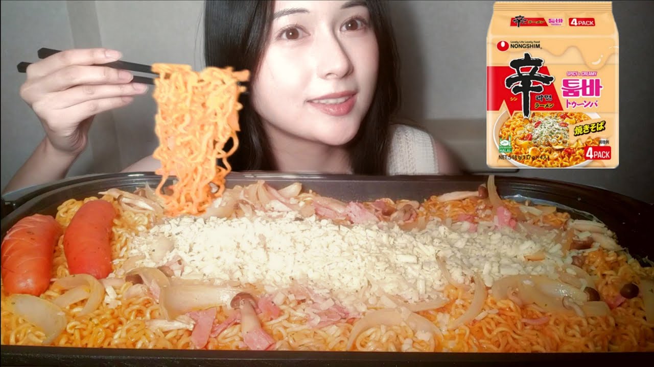 【ASMR】トューンバ4人前食べてみた【咀嚼音/mukbang/#eatingsounds】