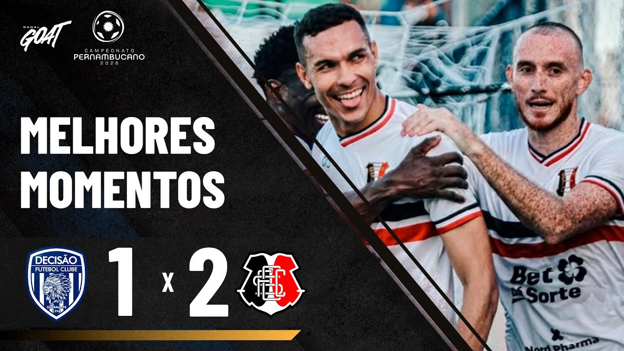 DECISÃO MARCA NO FIM E SANTA CRUZ TEM PEQUENA VANTAGEM NO JOGO DE IDA DA 2ª FASE DO PERNAMBUCANO