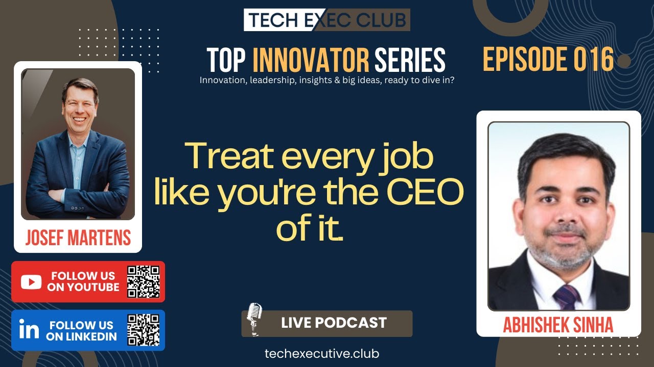 Abhishek Sinha on Startup Leadership, Peer Learning & Staying Relevant | Top Innovator Series