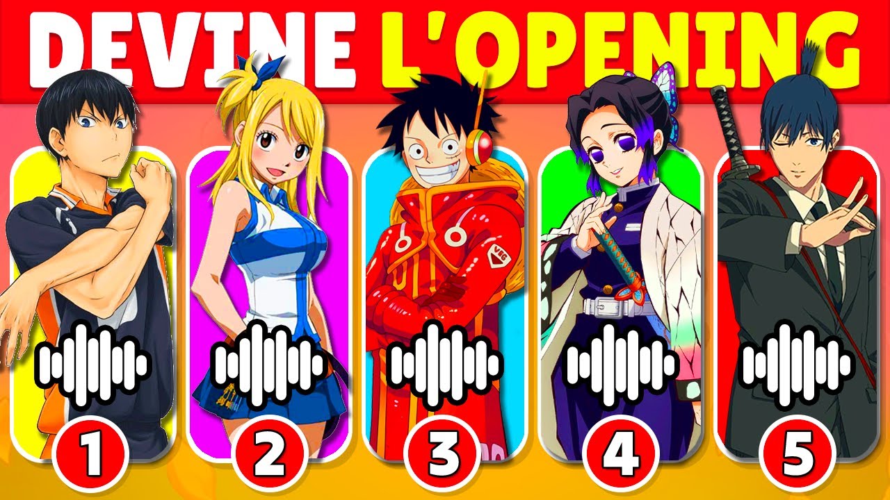 ⭐ DEVINE 40 OPENINGS D'ANIME ⭐🎵 | Quiz Anime 🔥