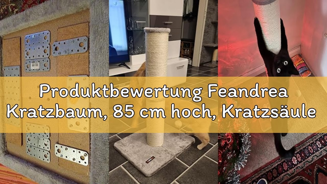 Produktbewertung Feandrea Kratzbaum, 85 cm hoch, Kratzsäule XL, 13 cm Dicker Stamm, Katzenbaum, Krat