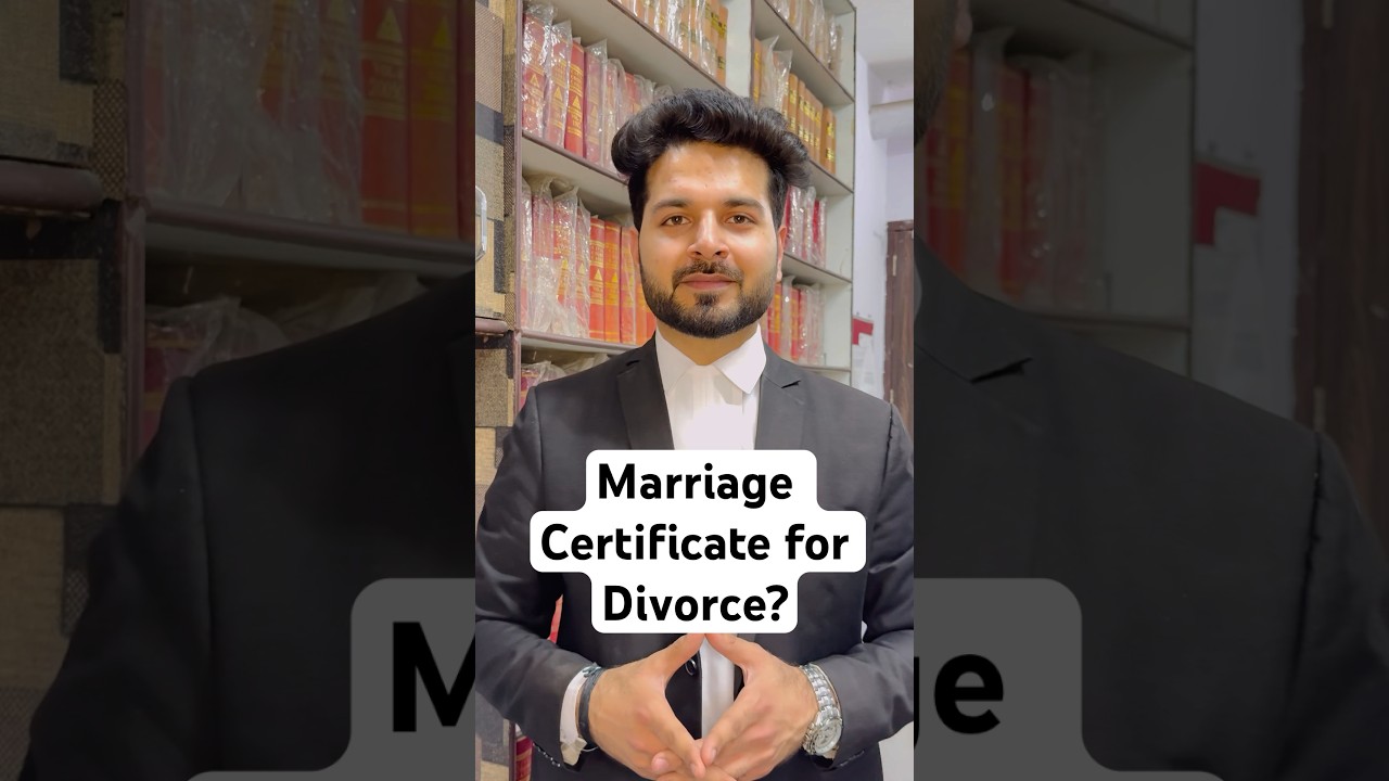 Do you really need a Marriage certificate for obtaining Divorce? #legalawareness #law #advocate