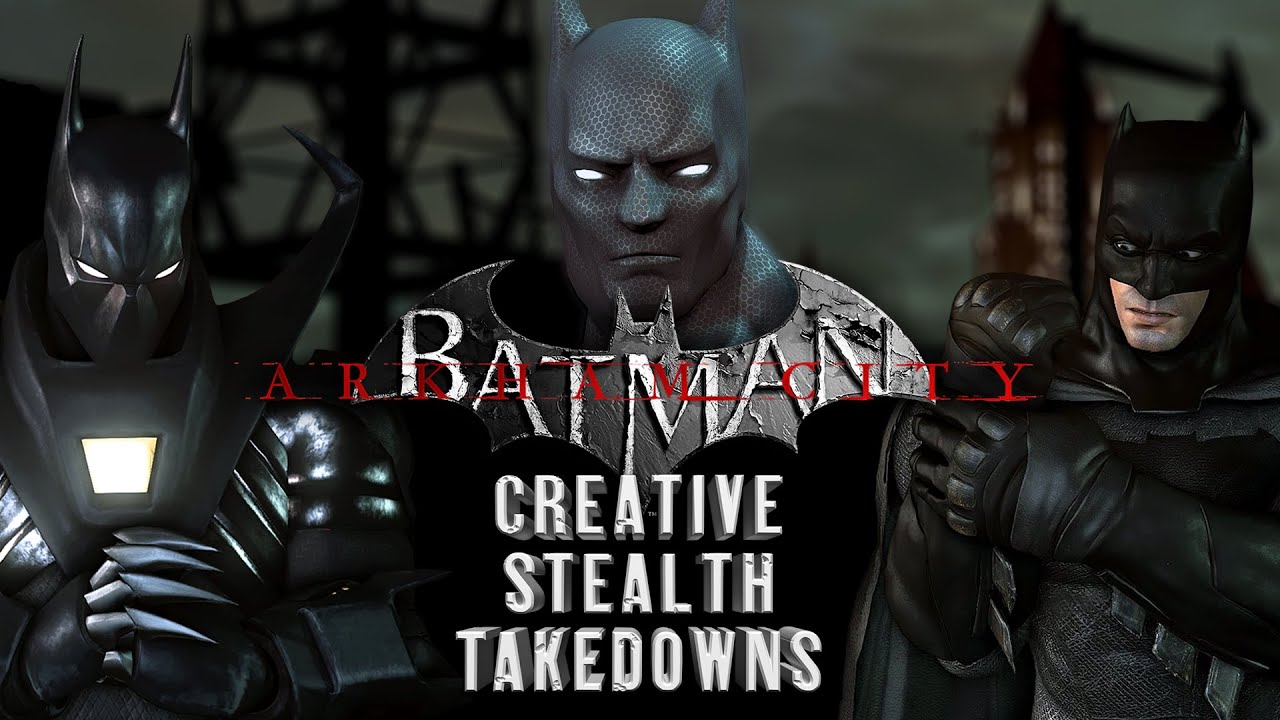 PERKY Takedowns Variations at the GCPD | Batman Arkham City Creative Stealth