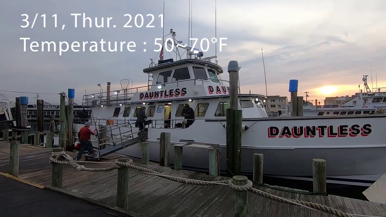 NJ Boat fishing for Cod & Ling, Dauntless, Point Pleasant. 3/11, 2021