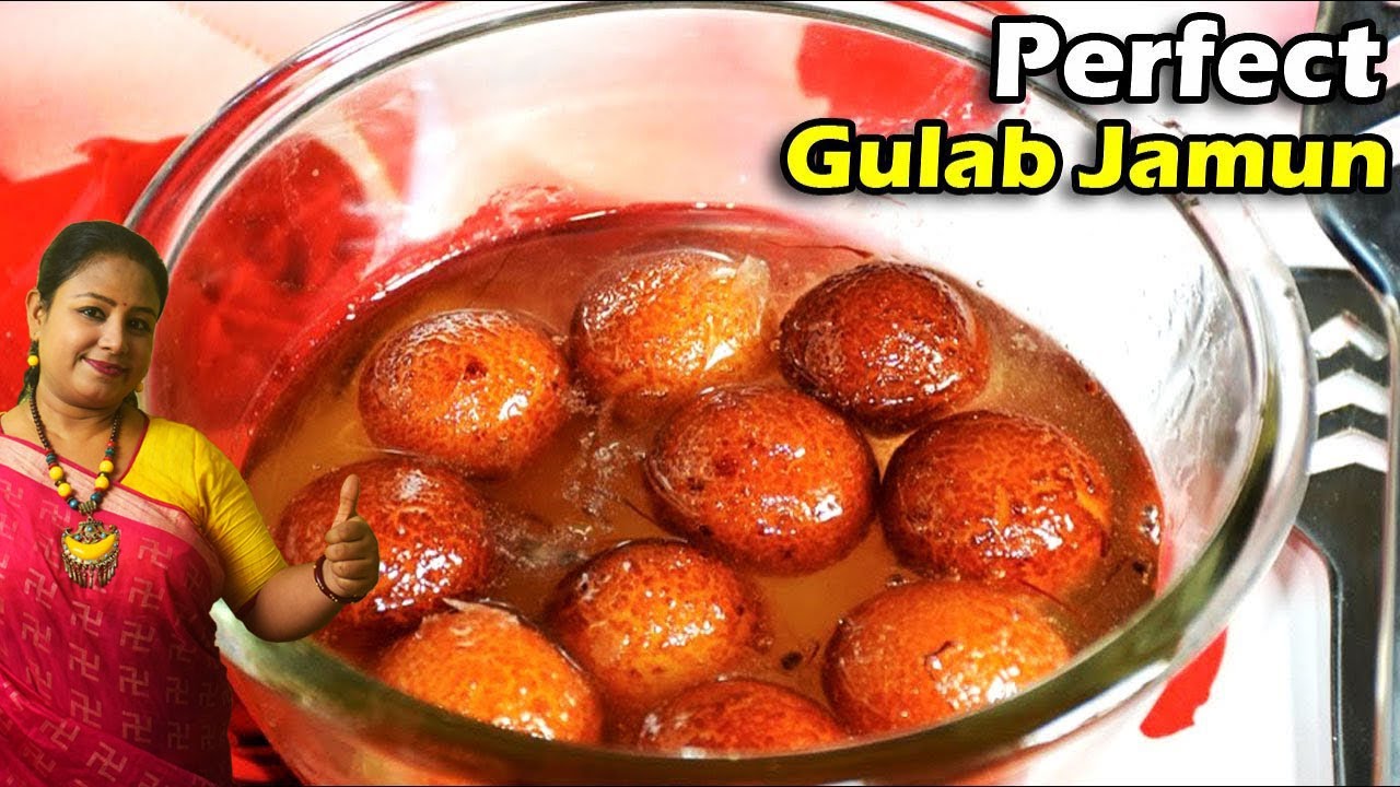 নরম তুলতুলে গোলাপ জাম বা গোলাপ জামুন | Gulab Jamun Recipe In Bengali | Sweet Recipe Shampa's Kitchen