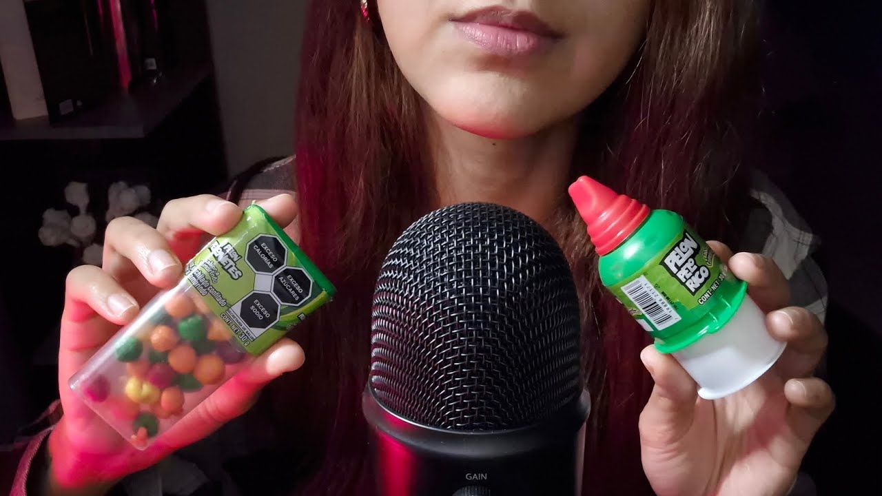 [ASMR] PROBANDO DULCES MEXICANOS (whispers, mouth sounds)
