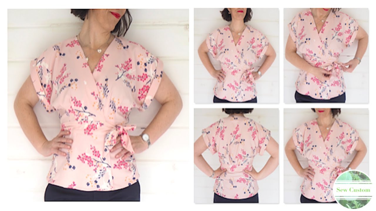 How I Sewed my Kimono Style Wrap Blouse 💕💞💕