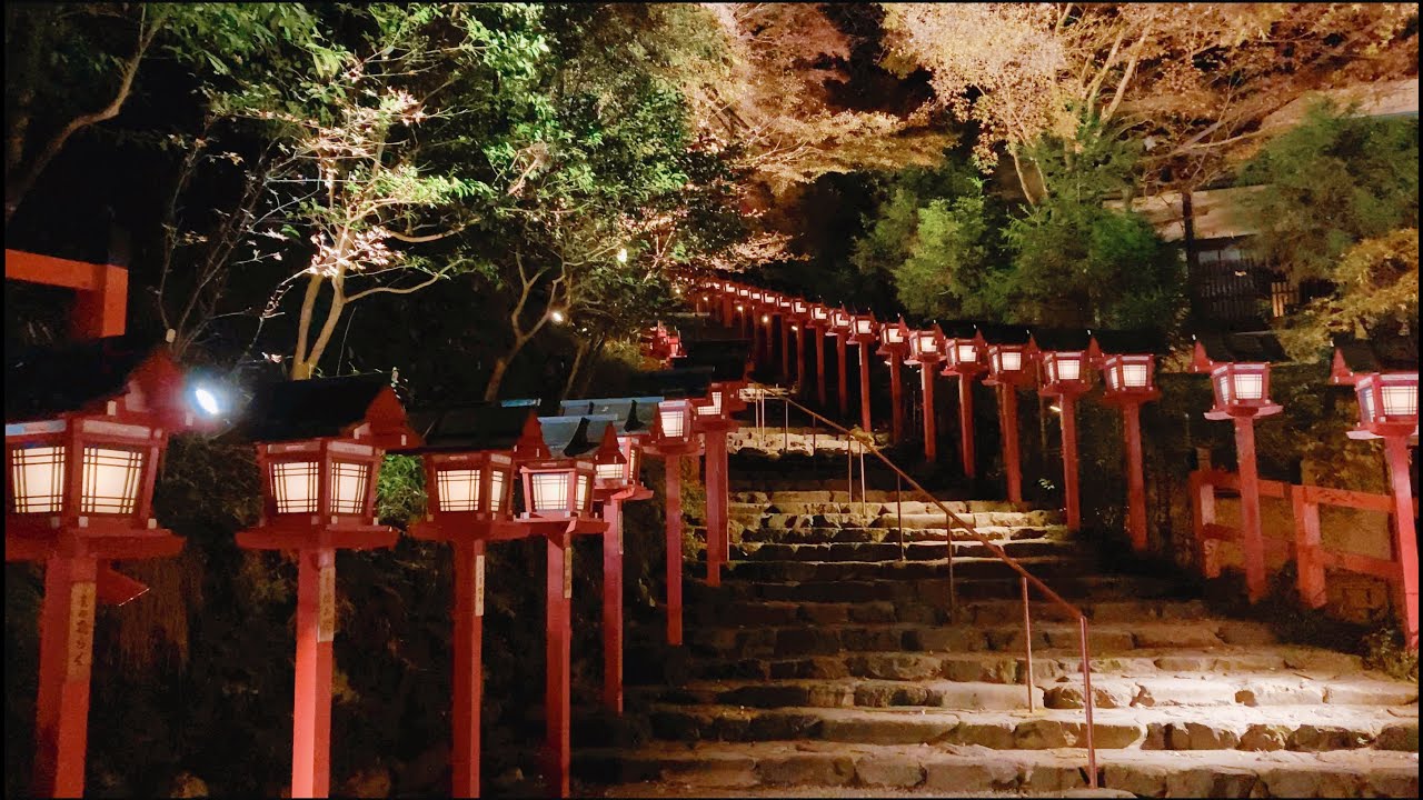 Vlog #14｜4K 低明度城市生活日誌｜左京散策 貴船神社夜間點燈 叡山電車賞楓特別席 一乘寺拉麵街