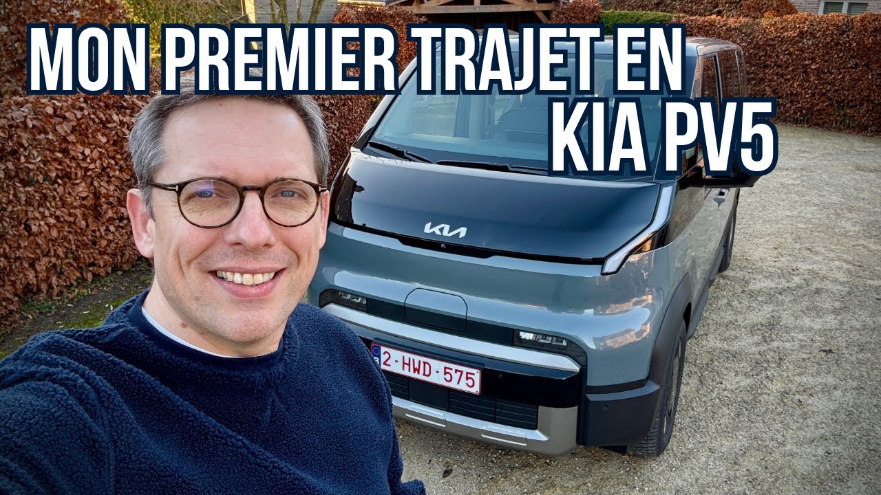 Mes 8 premiers kilomètres au centre de Bruxelles au volant du KIA PV5 !