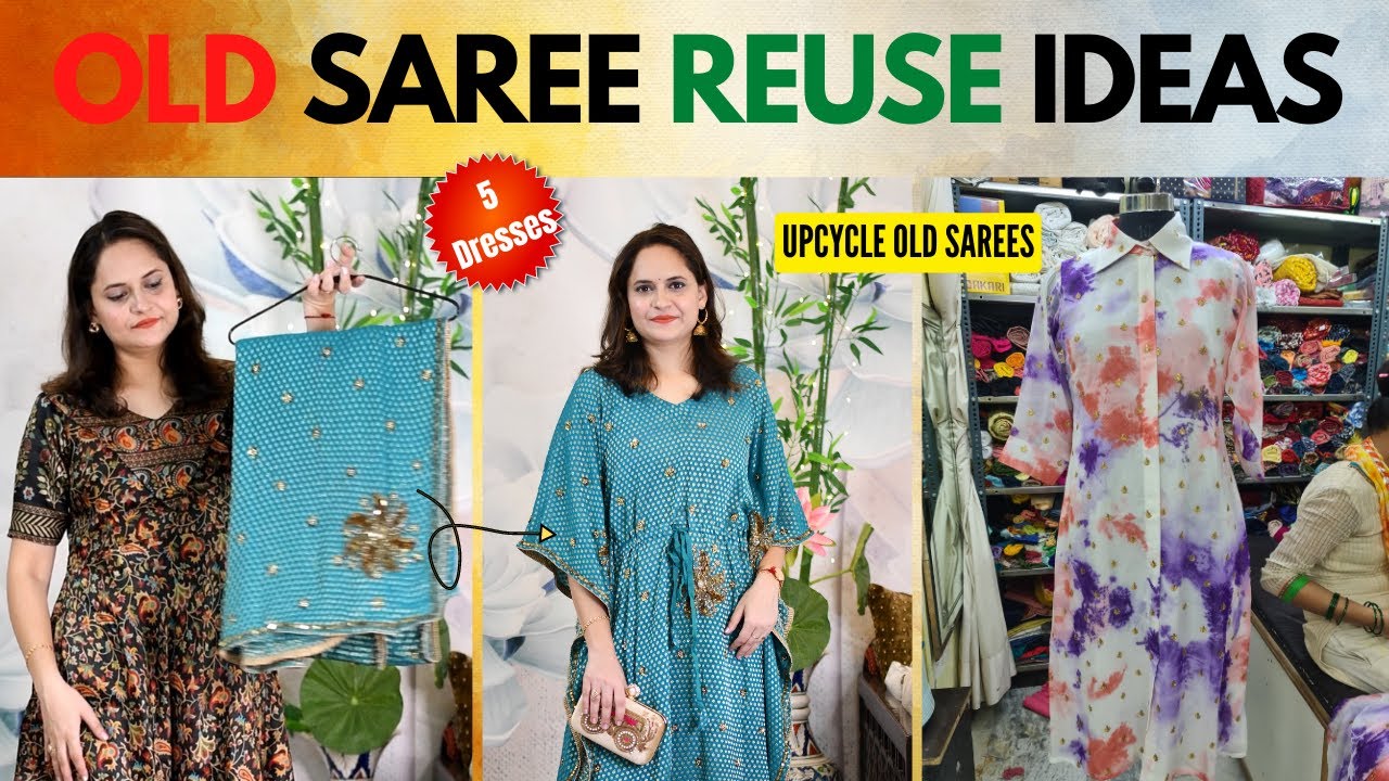 Old Sarees को Reuse करके बनवाई Beautiful Dresses 