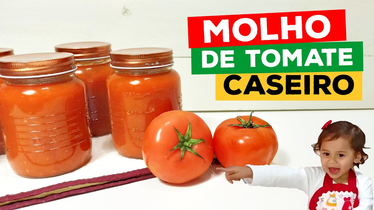 MOLHO DE TOMATE CASEIRO | CONSERVA POR 1 ANO FORA DA GELADEIRA