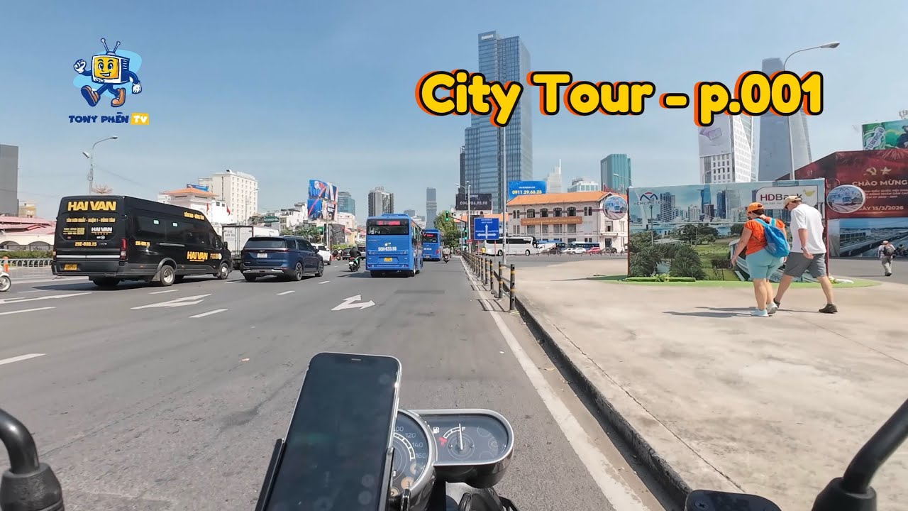 City Tour HCM_001|Đường Lê Lợi - Bùng Binh Kèn - Đường Nguyễn Huệ|Tony Phèn TV