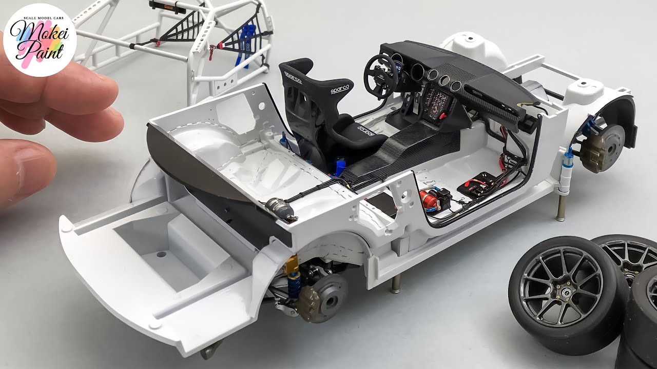 Tamiya Ford Mustang GT4 1/24 Scale Model Build   Interior